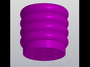 Round forms planter version 2 low radius easier print 3D Print Model