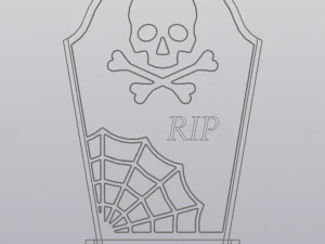 墓碑花槽 3D 打印模型