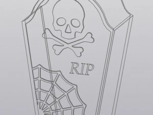 墓碑花槽 3D 打印模型