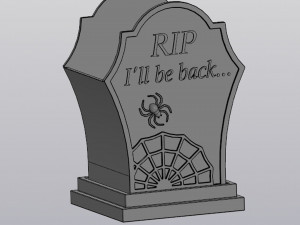 Tombstone Planter version 2 Model do druku 3D