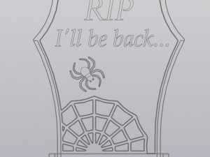 Tombstone Planter version 2 3D-Druckmodell