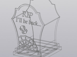Tombstone Planter version 2 3D-Druckmodell