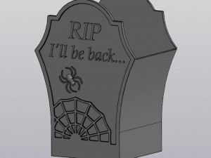 Tombstone Planter version 2 3D-Druckmodell