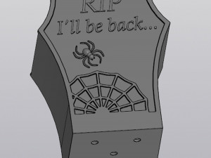 Tombstone Planter version 2 3D-Druckmodell