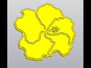 Hibiscus Cup coaster Modèles 3D en vedette