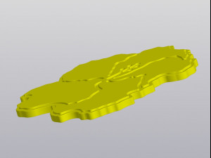 Hibiscus Cup coaster Modello di stampa 3D