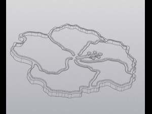 Hibiscus Cup coaster Modello di stampa 3D