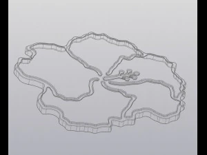 Hibiscus Cup coaster 3D Print Model
