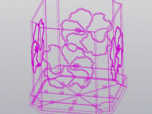 Hibiscus Planter 3D Print Model
