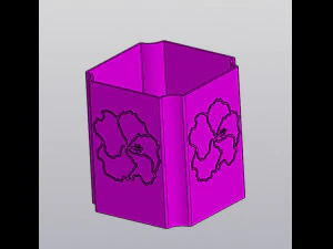 Hibiscus Planter 3D Print Model