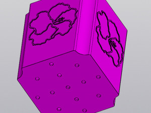 Hibiscus Planter Modelo de impresión 3D