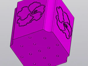 Hibiscus Planter 3D Print Model