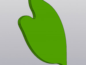 Caladium leaf cup coaster Model Cetak 3D