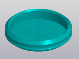 Planter Wave 3D Print Model