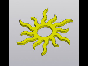Sun Cup coaster version 2 Modèles 3D en vedette