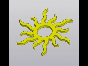 Sun Cup coaster version 2 3D Print Model