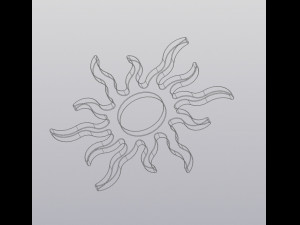 Sun Cup coaster version 2 Modèles 3D en vedette