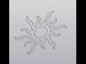 Sun Cup coaster version 2 3D Print Model