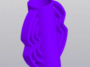 Patterned vase v2 3D Print Model