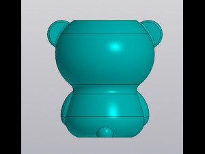 Set Planter and Vase Penholder Panda 3D Print Model