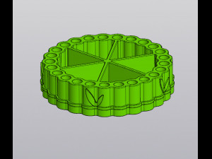 Set Planter and Vase Penholder Panda 3D Print Model