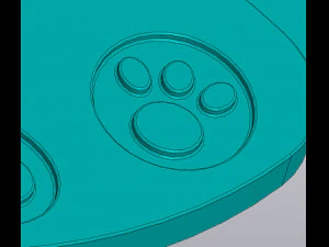 Panda Cup-onderzetter 3D printmodel