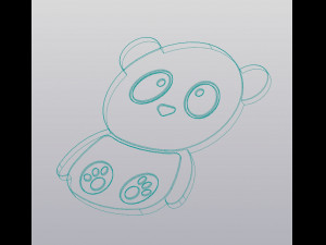 Panda Cup coaster 3D Принт Модель