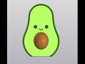Avocado Vase Pen holder Modelo de impresión 3D