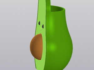 牛油果花瓶笔架 3D 打印模型