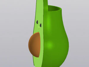 Avocado Vase Pen holder 3D Print Model