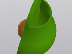 Avocado Vase Pen holder 3D Print Model