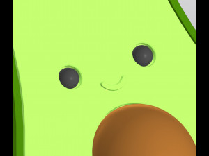 牛油果花瓶笔架 3D 打印模型