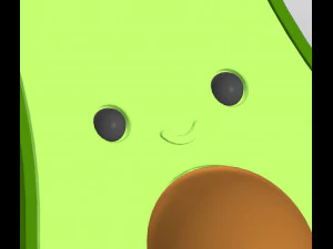 Avocado Vase Pen holder 3D Print Model