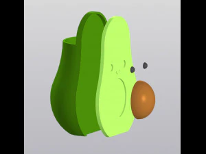 Avocado Vase Pen holder 3D Print Model