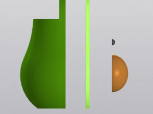 Avocado Vase Pen holder 3D Print Model
