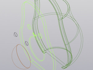 牛油果花瓶笔架 3D 打印模型
