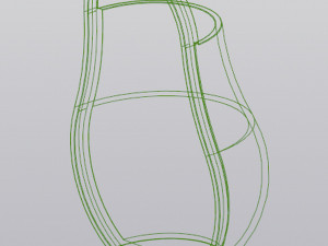 牛油果花瓶笔架 3D 打印模型