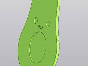 牛油果花瓶笔架 3D 打印模型