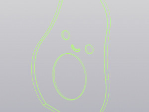 牛油果花瓶笔架 3D 打印模型