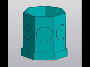 Moon phases planter 3D Принт Модель