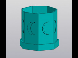 Moon phases planter 3D 打印模型