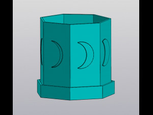Moon phases planter 3D 打印模型