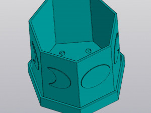 Moon phases planter 3D 打印模型