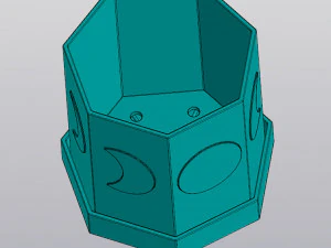 Moon phases planter 3D Print Model