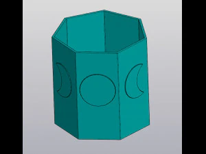 Moon phases planter 3D Print Model