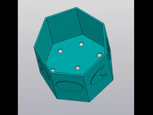 Moon phases planter 3D Print Model