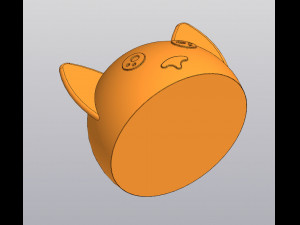 Small holder Pen holder Vase Planter Cat 3D Baskı Modeli