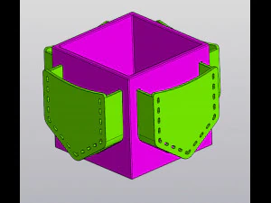 Organizer z kieszeniami Model do druku 3D