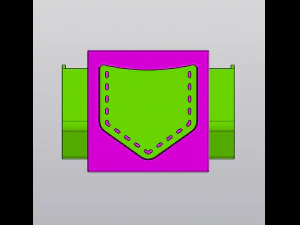 Organizer with pockets 3D Print Model