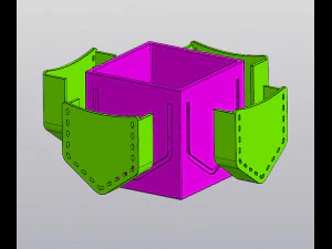 Organizer with pockets 3D Print Model